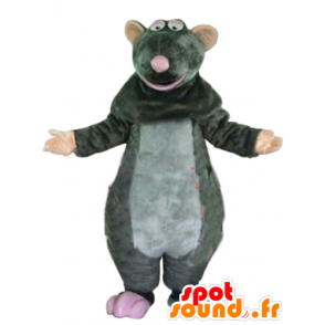 Mascot Ratatouille, beroemde grijs cartoon rat - MASFR23214 - Celebrities Mascottes