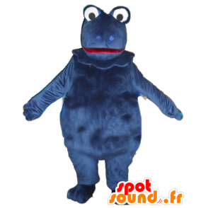 Casimir mascotte, de beroemde dinosaurus, blauw - MASFR23216 - Celebrities Mascottes