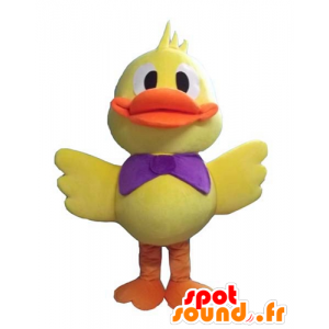 Mascot stor kyckling, gul och orange anka - Spotsound maskot