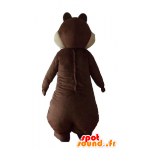 Mascot castanho e branco esquilo, Tic ou Tac - MASFR23223 - mascotes Squirrel