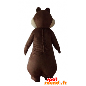 Mascot castanho e branco esquilo, Tic ou Tac - MASFR23223 - mascotes Squirrel