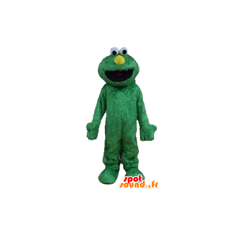 Elmo mascot, famous puppet of the Muppets Show, Green - MASFR23228 - Mascots 1 Elmo sesame Street