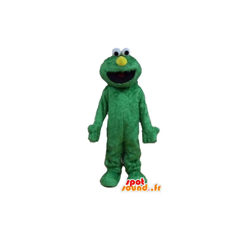 Elmo maskotti, kuuluisa sätkynukke Muppet Show, vihreä - MASFR23228 - Maskotteja 1 Sesame Street Elmo