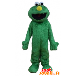 Mascotte d'Elmo, célèbre marionnette du Muppets Show, vert - MASFR23228 - Mascottes 1 rue sesame Elmo