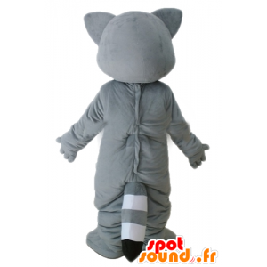 Mapache mascota gris, blanco y negro, muy realista - MASFR23231 - Mascotas de cachorros