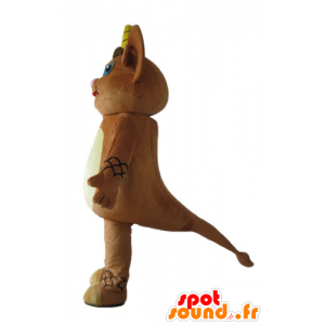 Brown creatura mascotte, gnomo, piccolo mostro - MASFR23233 - Mascotte di mostri