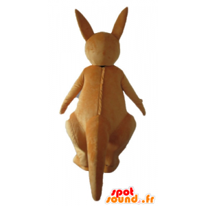 Brown kangaroo mascot, very funny and smiling - MASFR23238 - Kangaroo mascots