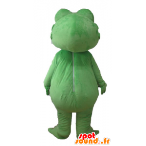 Mascot grønn frosk, rød og gul giganten - MASFR23243 - Forest Animals