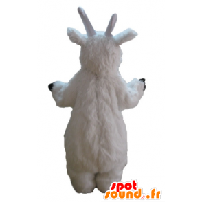 Mascot vuohi, valkoinen vuohi, vuohi kaikki karvainen - MASFR23246 - Mascottes Boucs et Chèvres