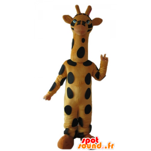 Mascot Giraffe gelb und schwarz, groß, sehr hübsch - MASFR23247 - Giraffe-Maskottchen