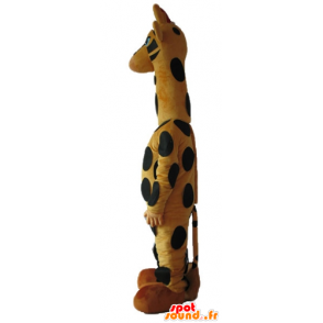 Mascot av svart og gul giraff, høy, vakker - MASFR23247 - Maskoter Giraffe