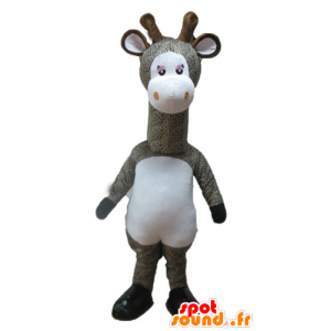 Mascot cinzento e branco girafa, manchado - MASFR23248 - mascotes Giraffe