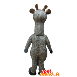 Mascot grijze en witte giraf, gespot - MASFR23248 - mascottes Giraffe