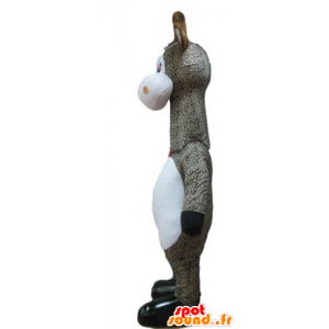 Maskot šedá a bílá žirafa, puntíkovaný - MASFR23248 - maskoti Giraffe