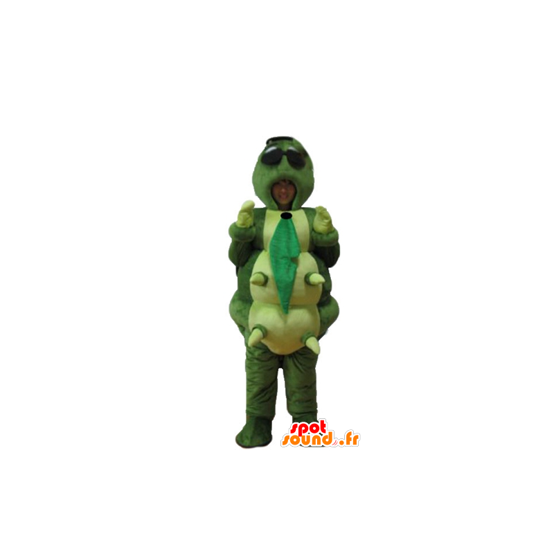 Mascot gran oruga verde, naranja, amarillo y azul gigante - MASFR23249 - Insecto de mascotas