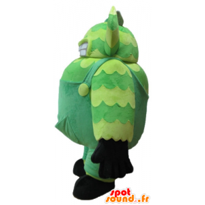 Grønt monster maskot, i kjeledress, veldig stor og morsom - MASFR23250 - Maskoter monstre