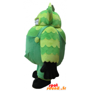 Groen monster mascotte, in overalls, erg groot en grappige - MASFR23250 - mascottes monsters