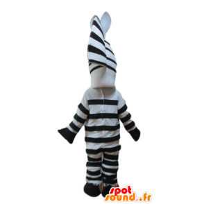 Marty zebra mascot of famous cartoon Madagascar - MASFR23251 - Mascots famous characters