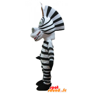 Mascotte van de beroemde zebra Marty cartoon Madagascar - MASFR23251 - Celebrities Mascottes