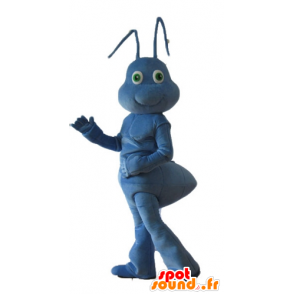 Mascot blå maur veldig søt og smilende - MASFR23259 - Ant Maskoter