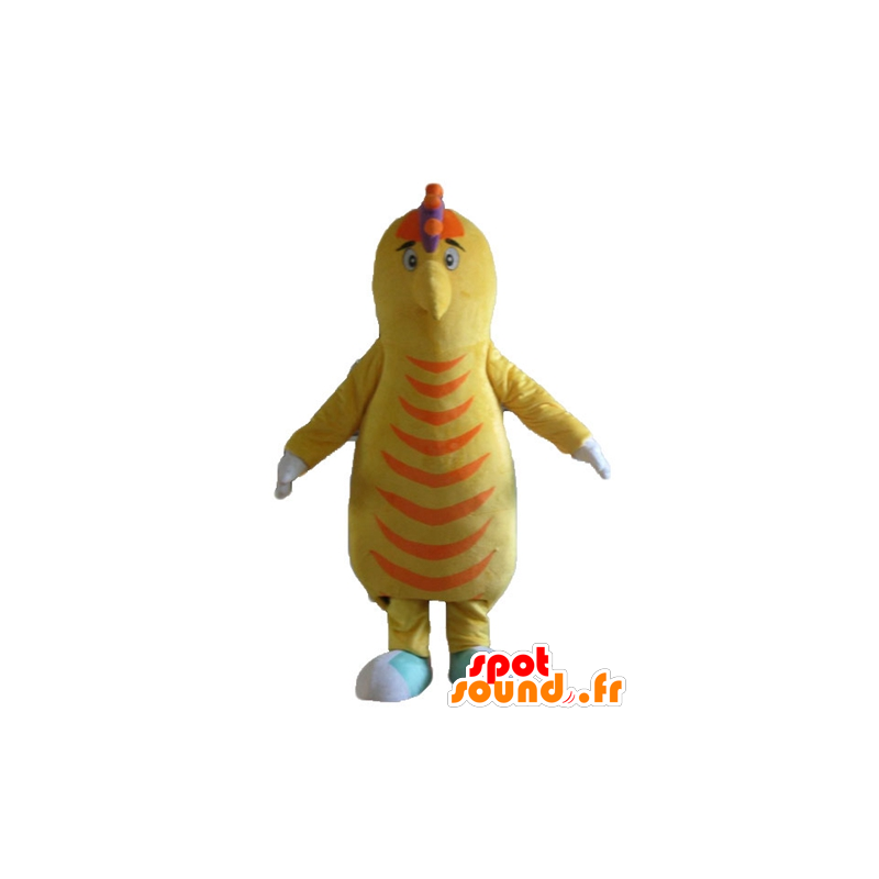Geel en oranje vogel mascotte, aardappel - MASFR23263 - Mascot vogels