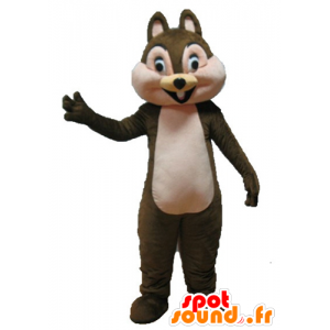 Tic Tac o mascotte famoso scoiattolo cartone marrone - MASFR23266 - Famosi personaggi mascotte