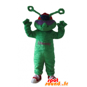 Sapo verde mascote, terrestre extra com antenas - MASFR23269 - Forest Animals