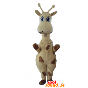 Mascot gul og brun giraff, gigantiske - MASFR23282 - Maskoter Giraffe