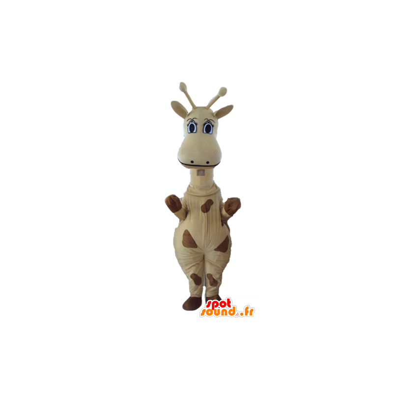 Mascot gele en bruine giraf, reuze - MASFR23282 - mascottes Giraffe