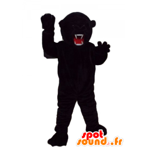 Mascot Black Bear, kovaa näköinen, hyvin vaikuttava - MASFR23283 - Bear Mascot