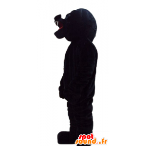 Mascotte orso nero, dall'aspetto feroce, molto impressionante - MASFR23283 - Mascotte orso