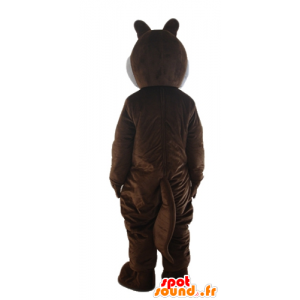 Brun och vit ekorre maskot, Tic eller Tac - Ekorre maskotar - MASFR23285 - SpotSound.fr