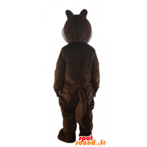 Brun och vit ekorre maskot, Tic eller Tac - Ekorre maskotar - MASFR23285 - SpotSound.fr