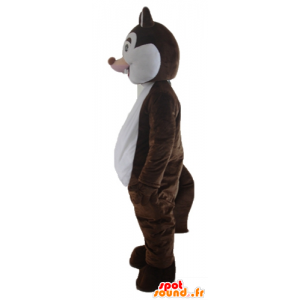 Mascot castanho e branco esquilo, Tic ou Tac - MASFR23285 - mascotes Squirrel