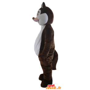 Brun och vit ekorre maskot, Tic eller Tac - Ekorre maskotar - MASFR23285 - SpotSound.fr