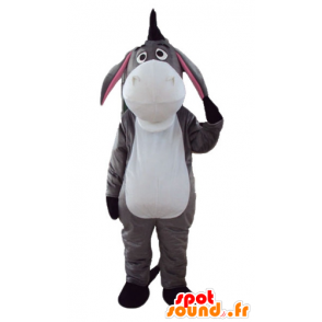 Mascota del burro, Eeyore gris, blanco y rosa - MASFR23286 - Animales de granja