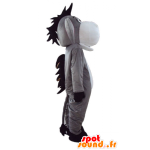 Æselmaskot, Eeyore grå, hvid og lyserød - Spotsound maskot