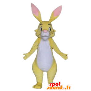 Mascot mooie gele konijn, wit en roze - MASFR23291 - Mascot konijnen