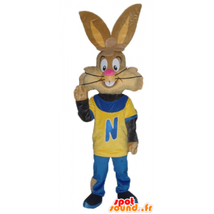 Mascot Quicky berømte brun kanin Nesquik - MASFR23293 - kjendiser Maskoter