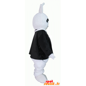 Mascotte de lapin blanc, habillé d'un costume très classe - MASFR23297 - Mascotte de lapins