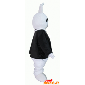 Hvit kanin maskot, kledd i en stilig dress - MASFR23297 - Mascot kaniner