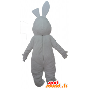 Mascotte de grand lapin blanc et rouge, mignon et séduisant - MASFR23302 - Mascotte de lapins