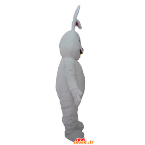 Mascotte large red and white rabbit, cute and attractive - MASFR23302 - Rabbit mascot