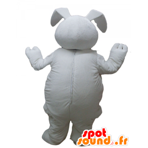 Grande mascote coelho branco, gordo e bonito - MASFR23304 - coelhos mascote