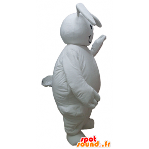 Große weiße Kaninchen Maskottchen, plump und niedlich - MASFR23304 - Hase Maskottchen