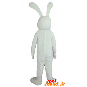 Biały królik i duża maskotka różowy, zabawa - MASFR23309 - króliki Mascot