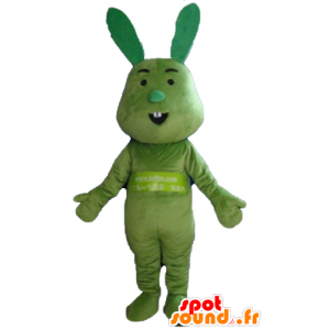 Alt grønt, morsom og original kanin maskot - MASFR23312 - Mascot kaniner