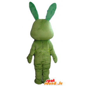 Mascotte de lapin tout vert, drôle et original - MASFR23312 - Mascotte de lapins