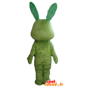 Tutti mascotte coniglio verde, divertente e originale - MASFR23312 - Mascotte coniglio