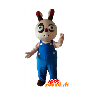 Beige og brun kanin maskot, fyldig, rund og sød - Spotsound